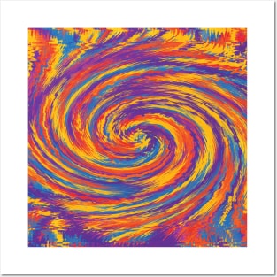 Tribal Starburst Spiral Posters and Art